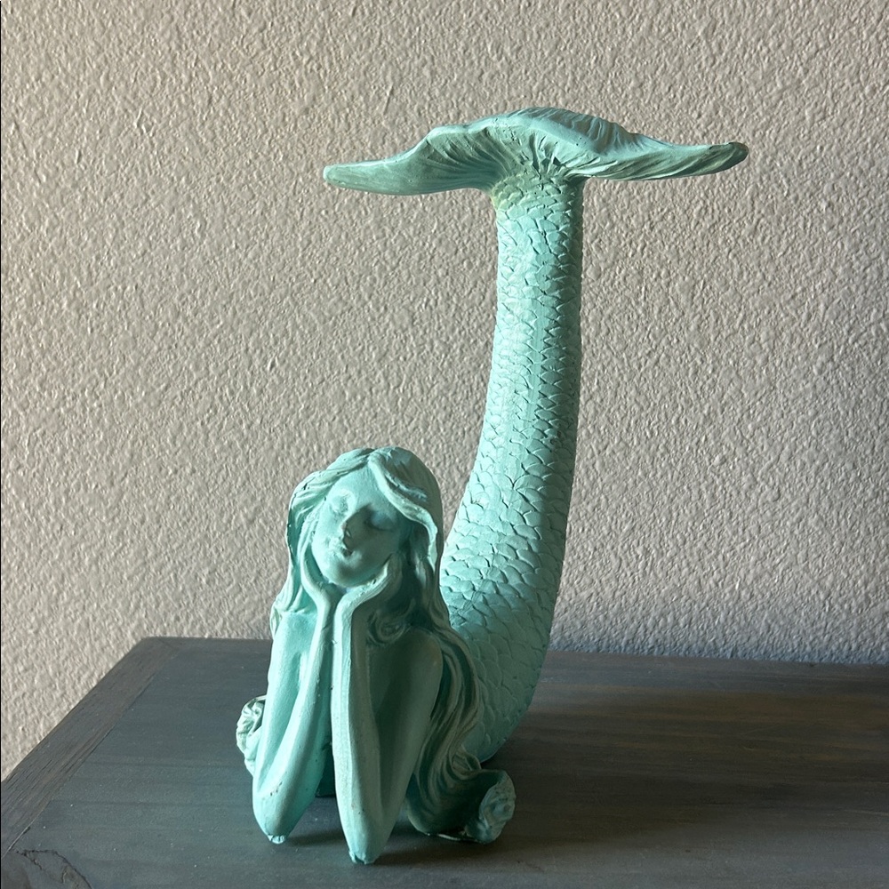 Mermaid Figurine, Rustic Mermaid Decor